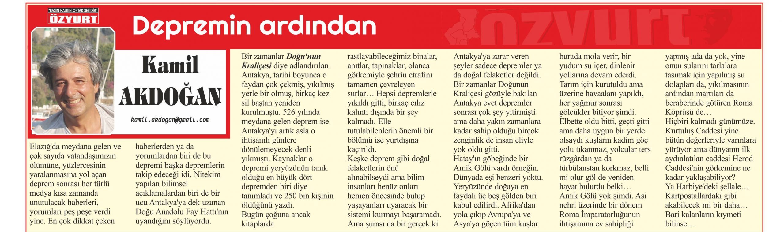 Depremin Ardından