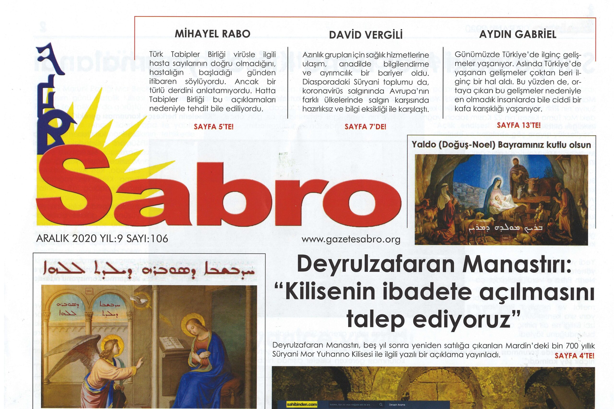 Sabro Gazetesi, Sayı 106