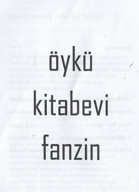 Öykü Kitabevi Fanzin